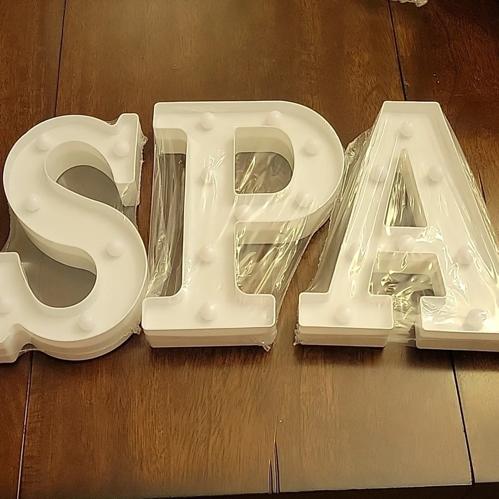 SPA Marquee Light Up Letters - Warm White NEW